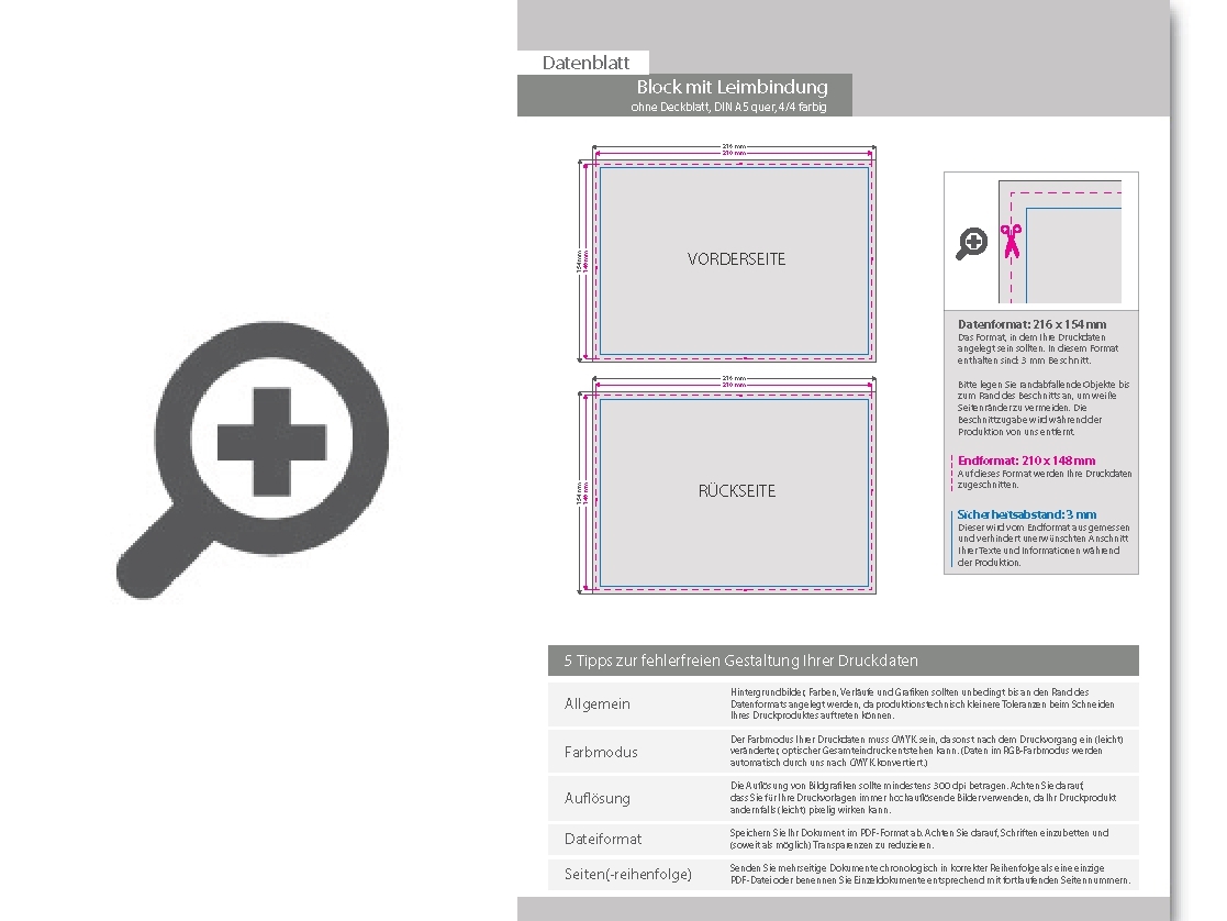 Product Bild block_mit_leimbindung__din_a5_quer__25_blatt__4_4_farbig_beidseitig_bedruckt